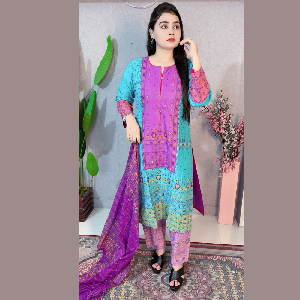 aarong cotton three piece – everyday comfort with style